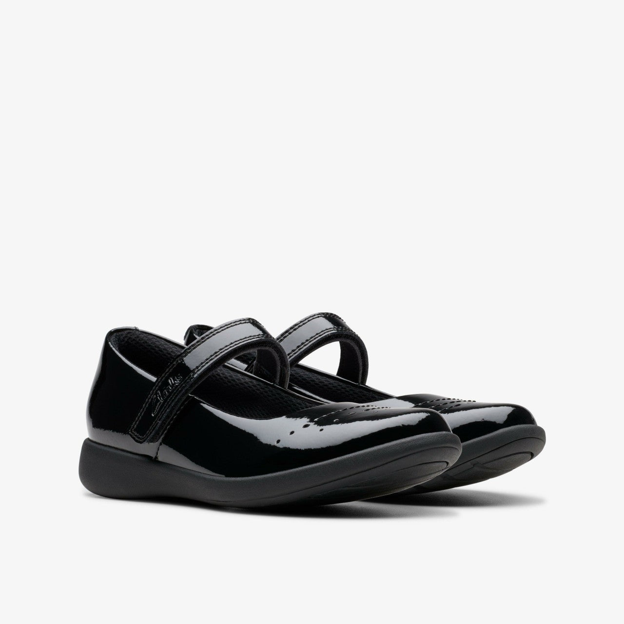 Etch Gem Kid Black Patent Clarks Kids