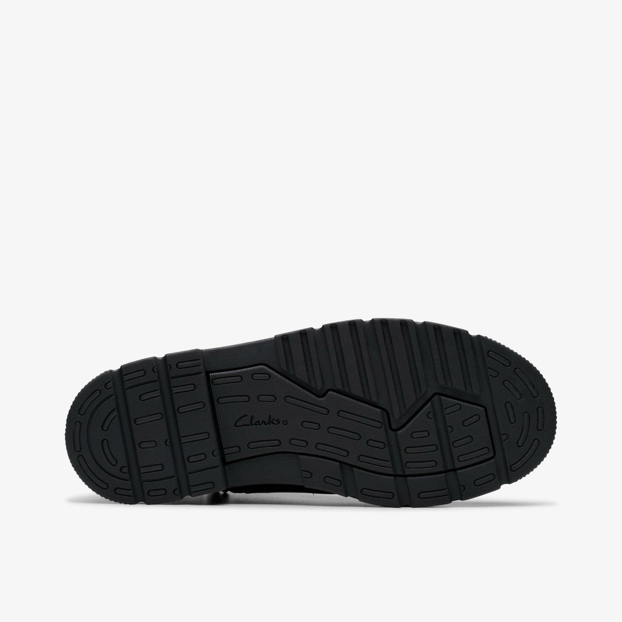 Lorcam Trail Youth Black Leather Clarks Kids