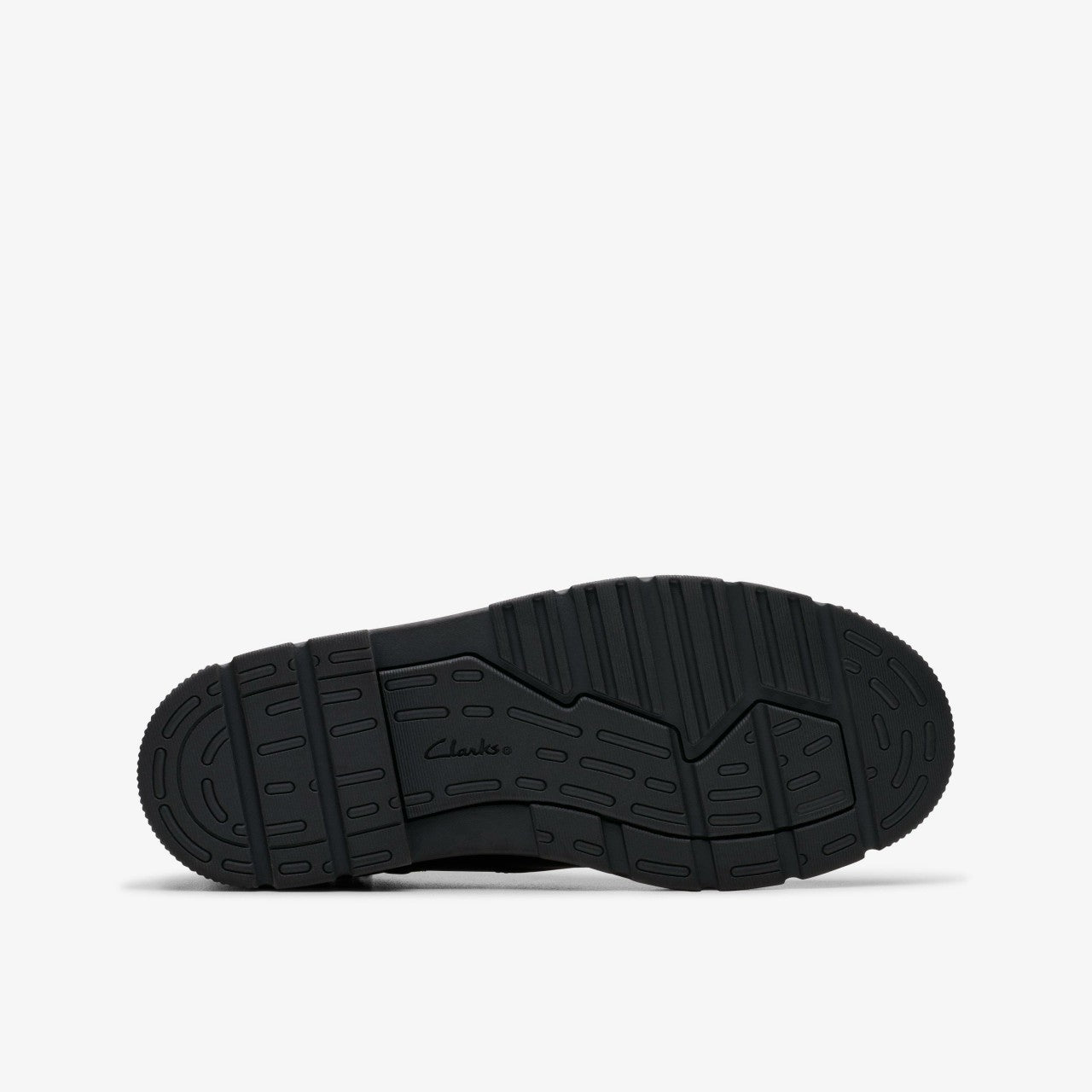 Lorcam Trail Older Black Leather Clarks Kids