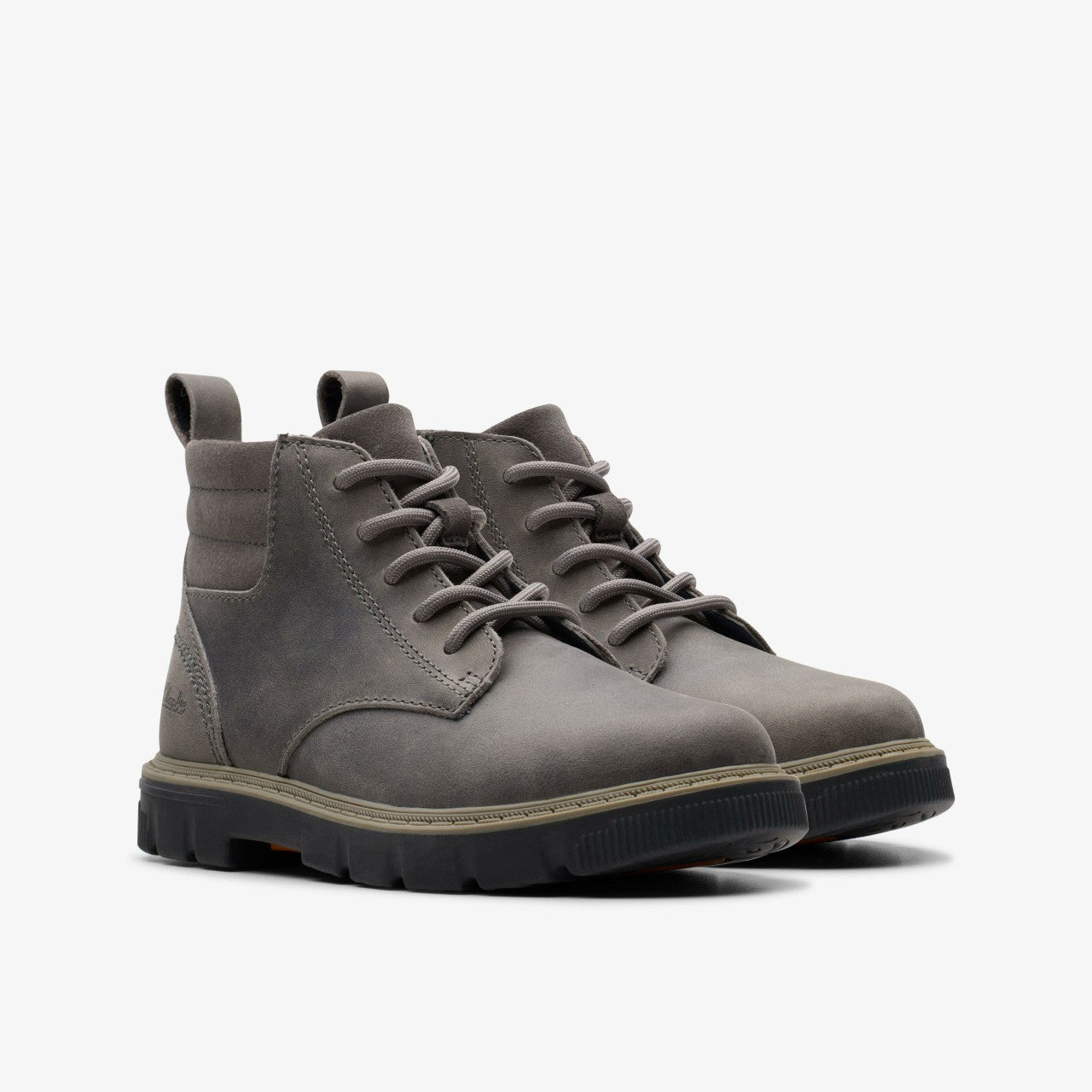 Lorcam Trail Older Dark Grey Clarks Kids