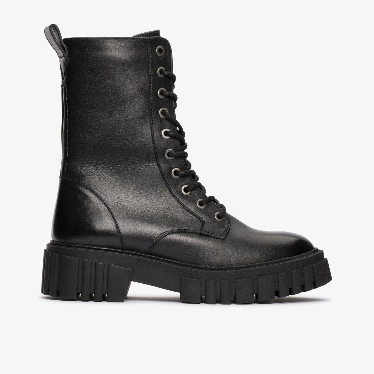 Page Lace Boot Black Leather Clarks Women
