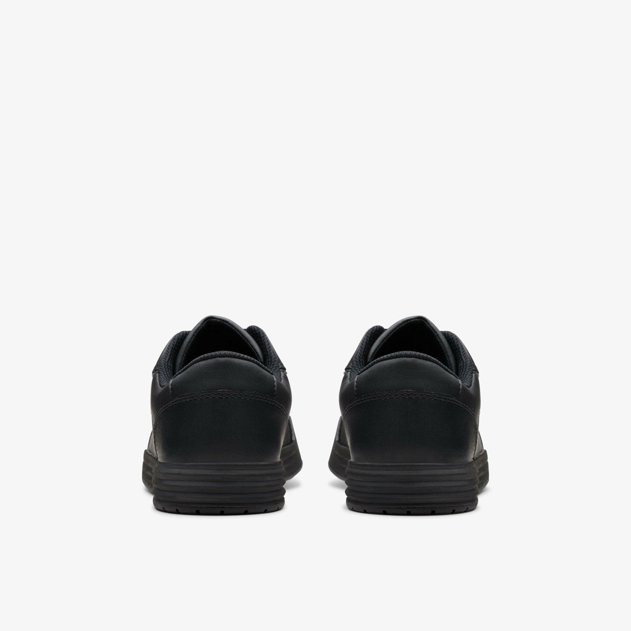 Urban Solo Older Black Leather Clarks Kids
