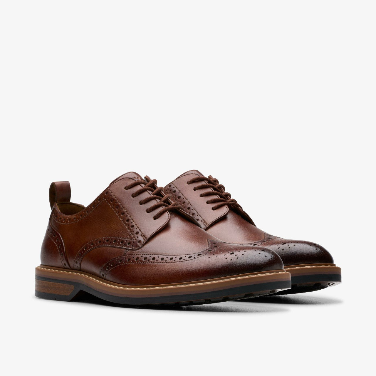 Aldwin Limit Brogue Mid Tan Leather Clarks Men