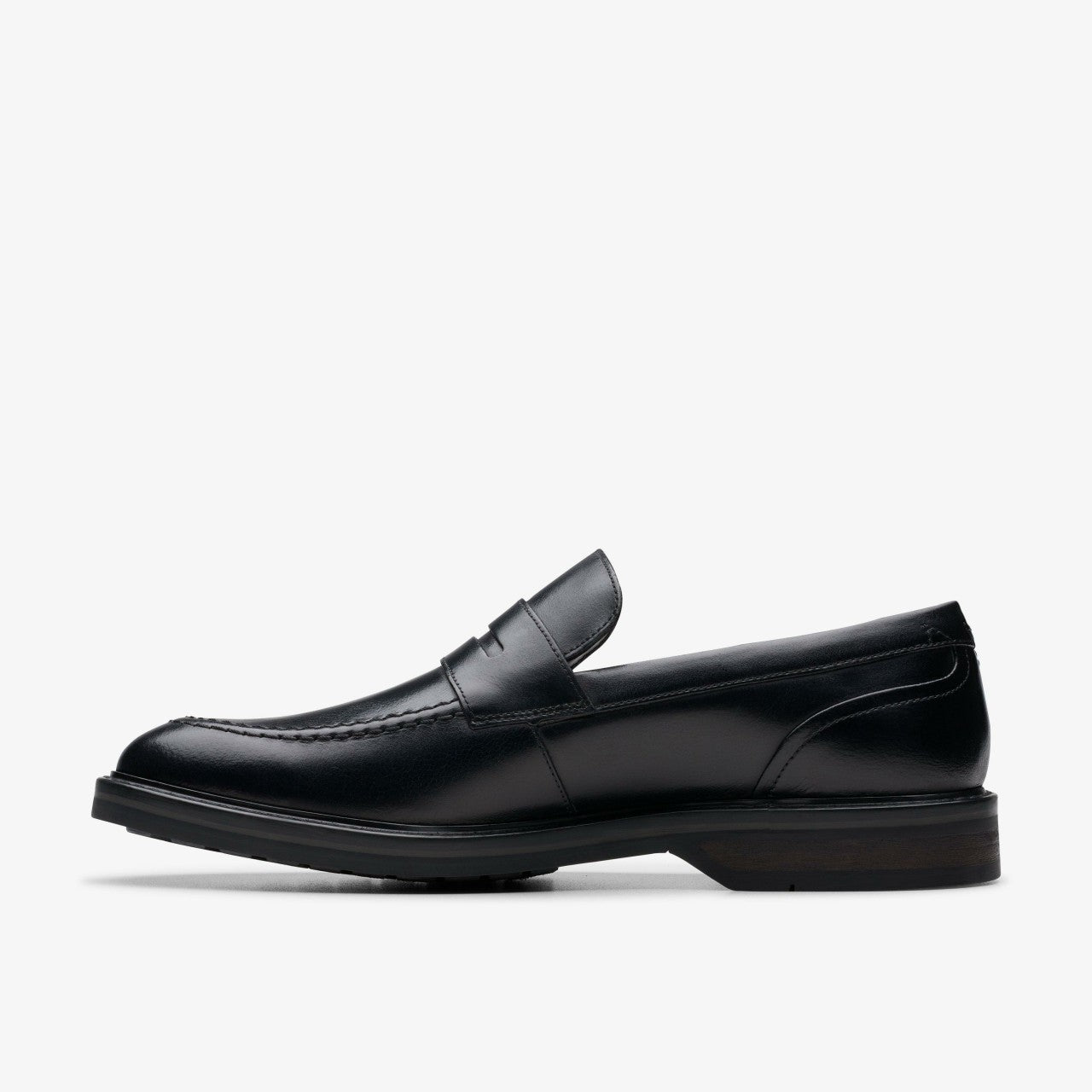 Aldwin Step Loafer Black Leather Clarks Men