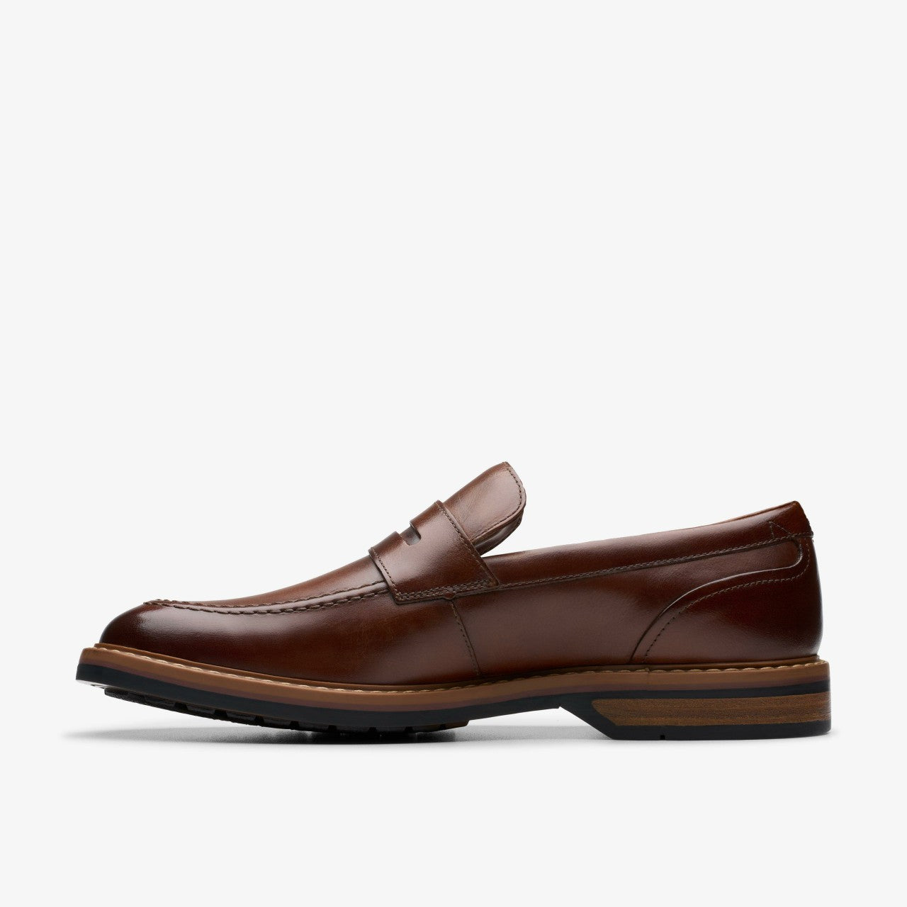 Aldwin Step Loafer Mid Tan Leather Clarks Men