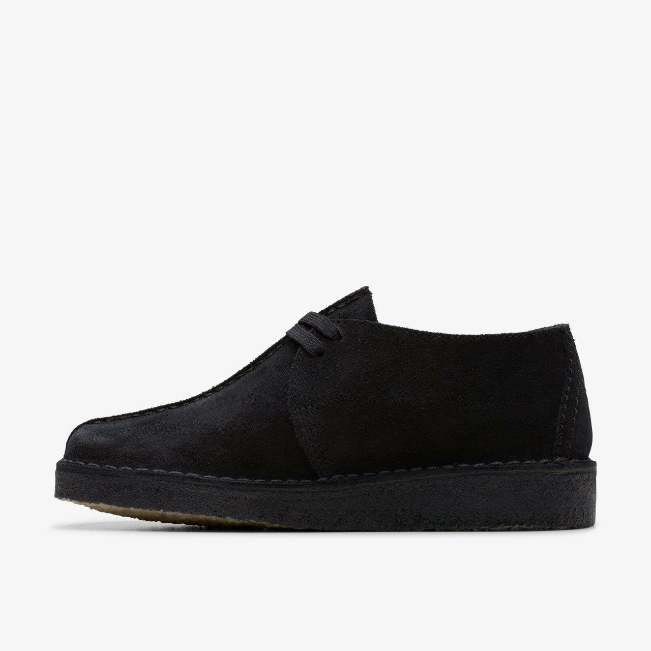 Desert Trek Black Suede Clarks Women