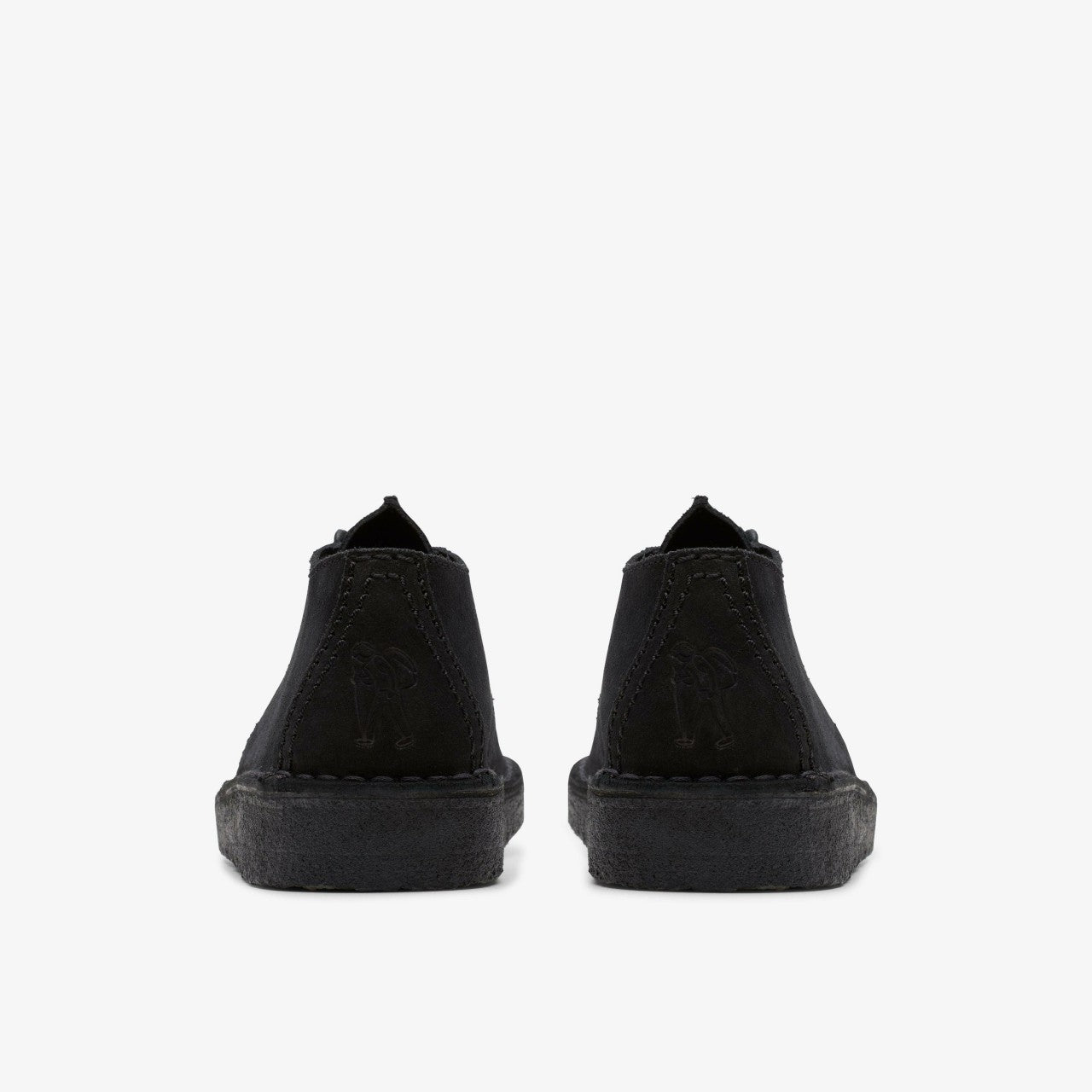 Desert Trek Black Suede Clarks Women