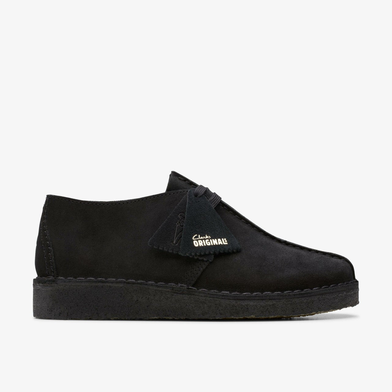 Desert Trek Black Suede Clarks Men
