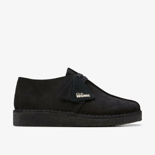 Desert Trek Black Suede Clarks Men