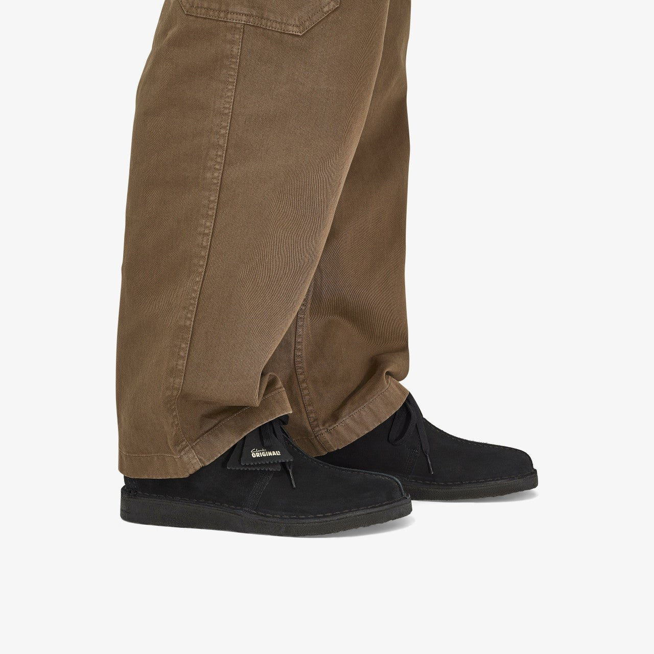 Desert Trek Black Suede Clarks Men
