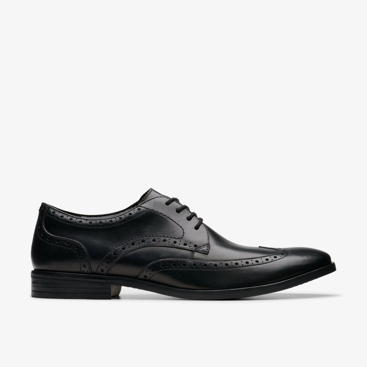 Brandon Limit Brogue Black Leather Clarks Men