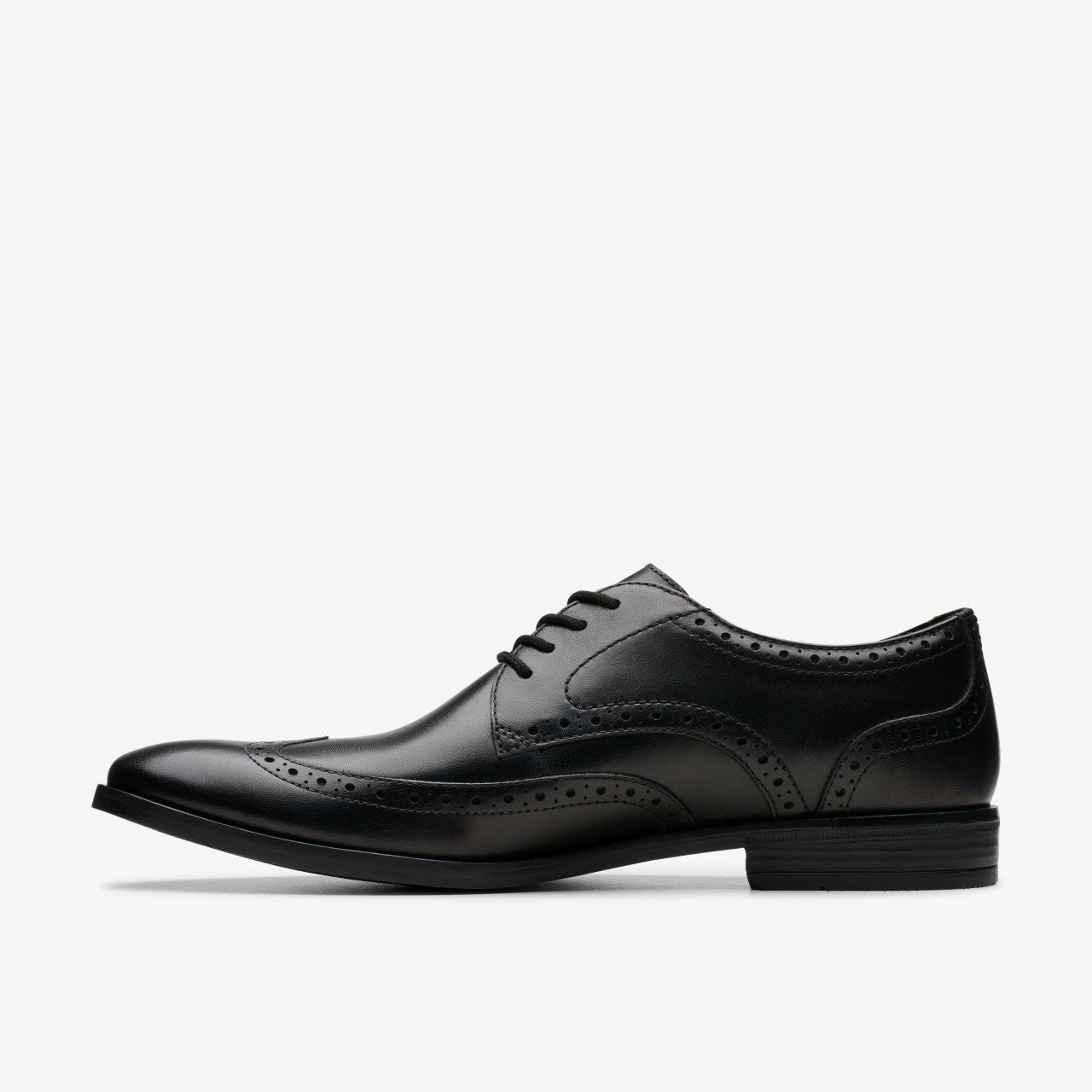 Brandon Limit Brogue Black Leather Clarks Men
