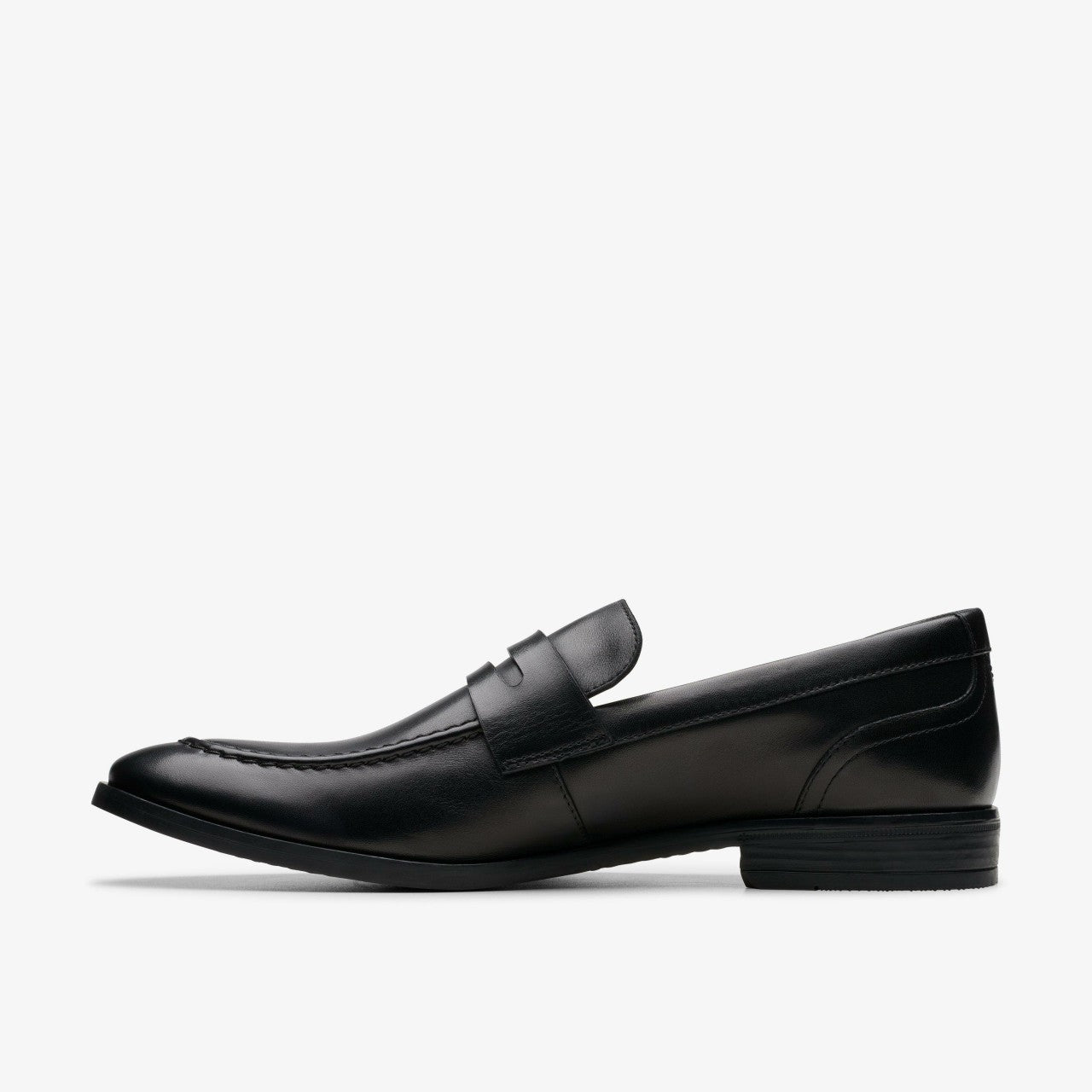 Brandon Step Loafer Black Leather Clarks Men