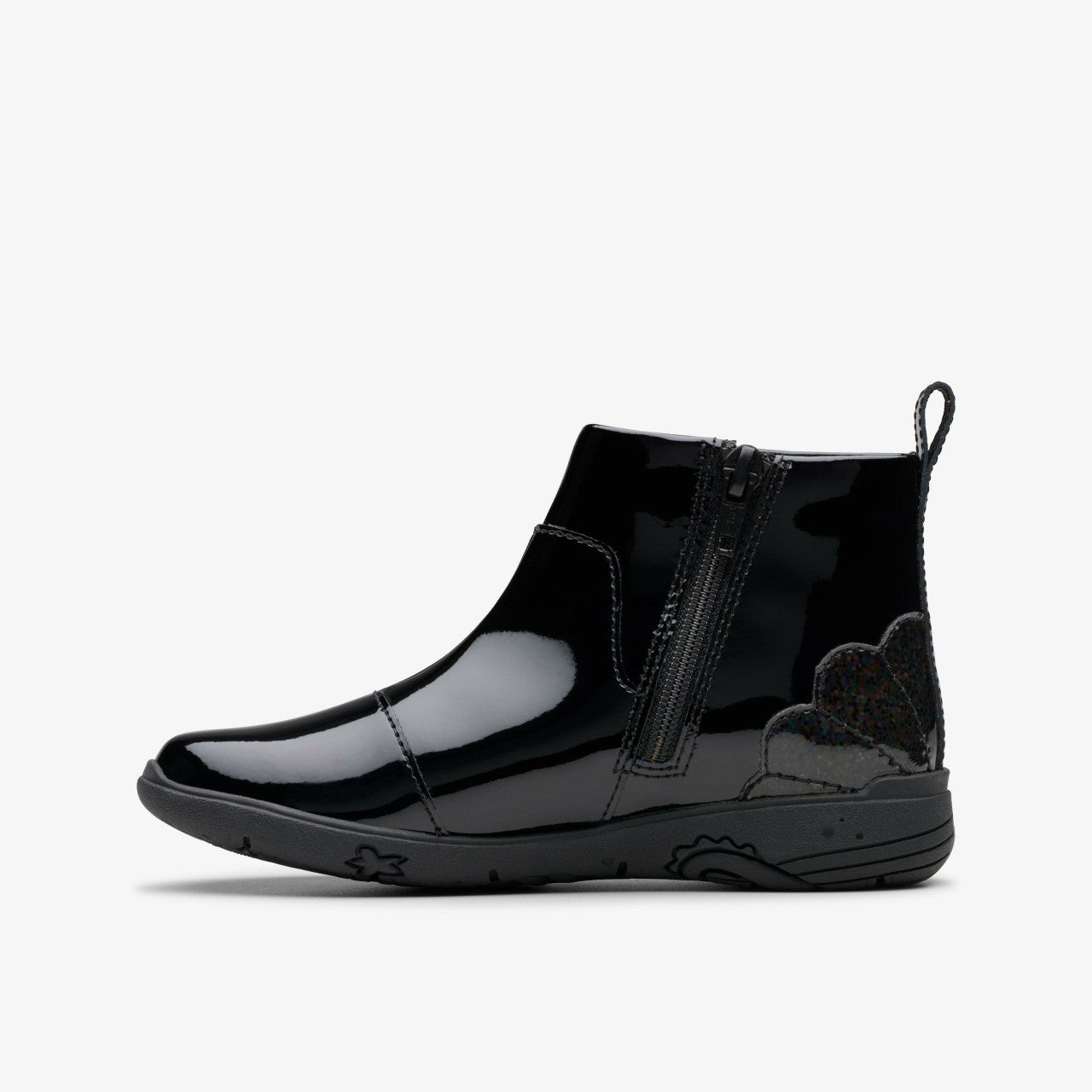 Relda Glow Kid Black Clarks Kids