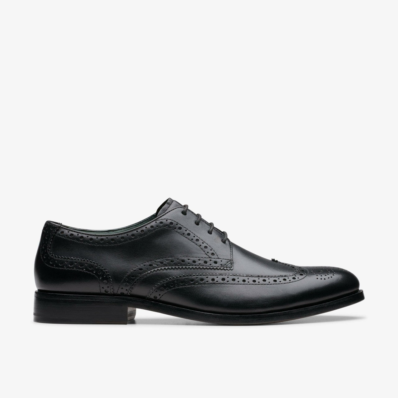 Craft James Tip Brogue Black Leather Clarks Men