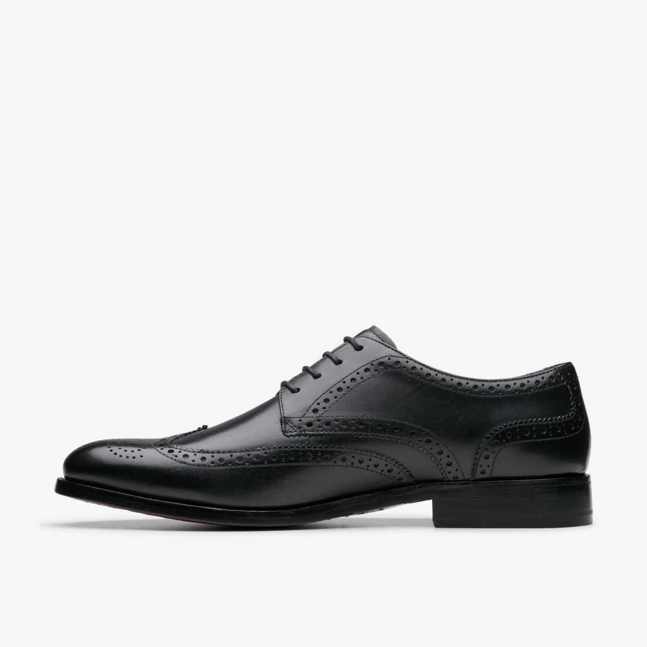 Craft James Tip Brogue Black Leather Clarks Men