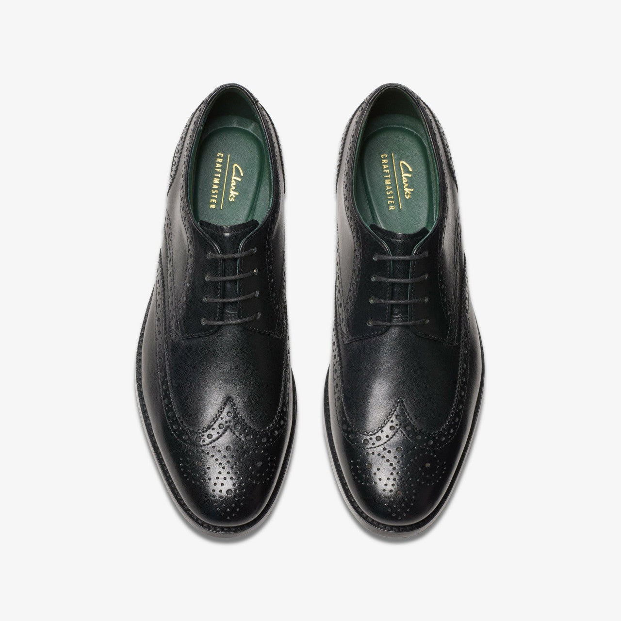 Craft James Tip Brogue Black Leather Clarks Men