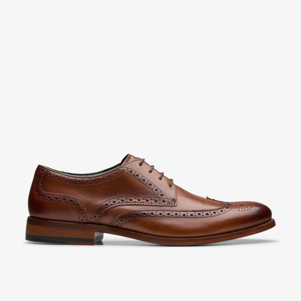 Craft James Tip Brogue Mid Tan Leather Clarks Men