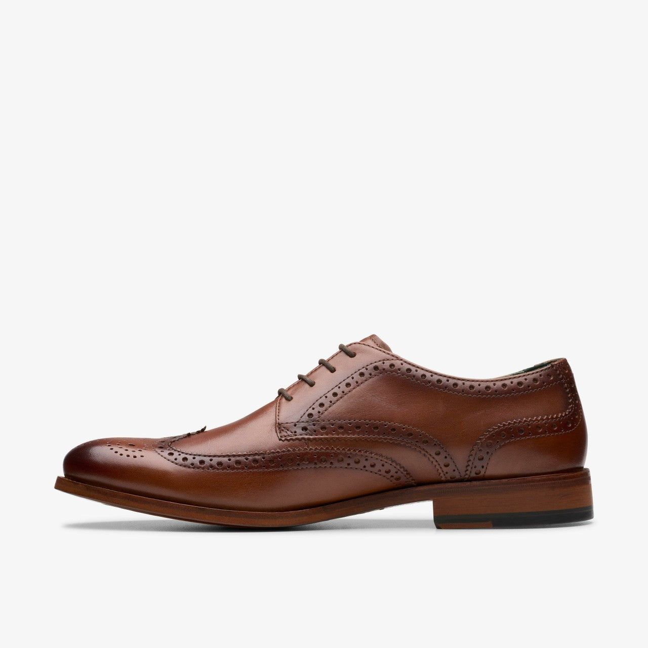 Craft James Tip Brogue Mid Tan Leather Clarks Men