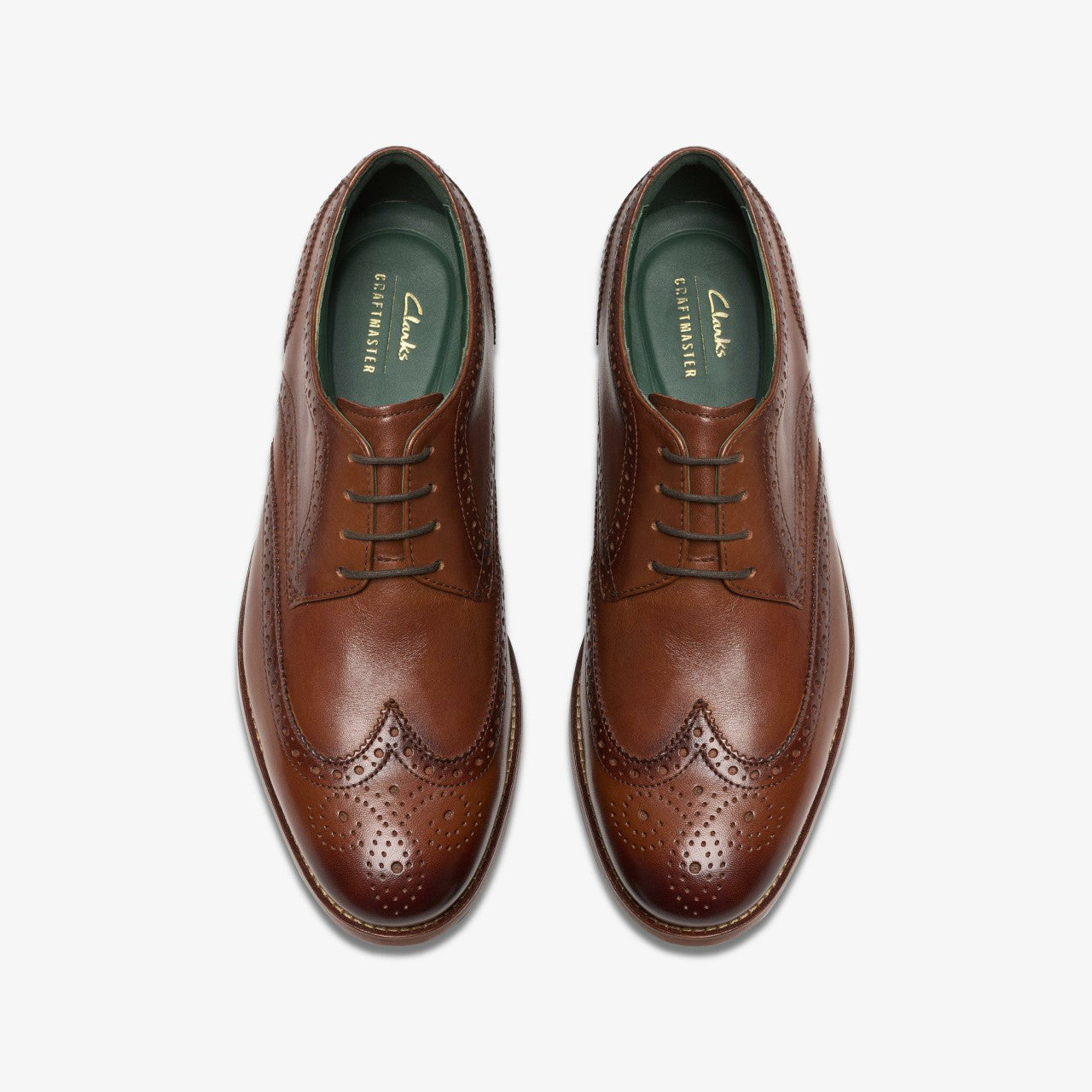 Craft James Tip Brogue Mid Tan Leather Clarks Men