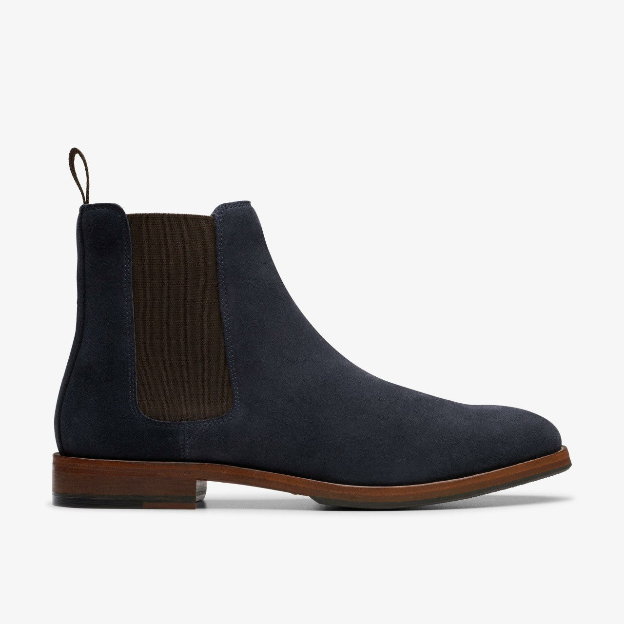 Craft James Top Chelsea Boot Navy Suede Clarks Men