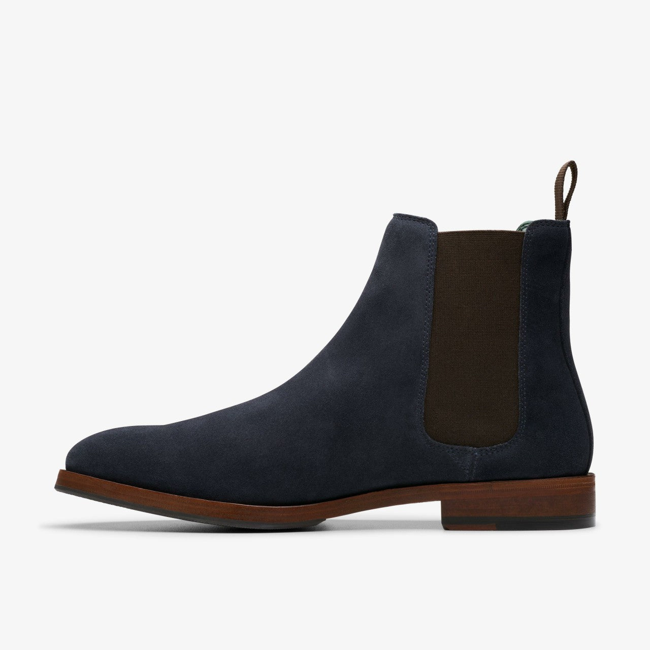 Craft James Top Chelsea Boot Navy Suede Clarks Men