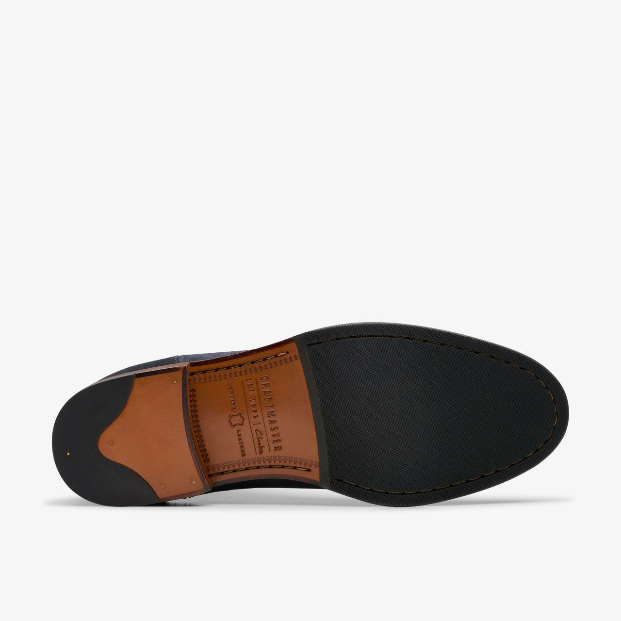Craft James Top Chelsea Boot Navy Suede Clarks Men