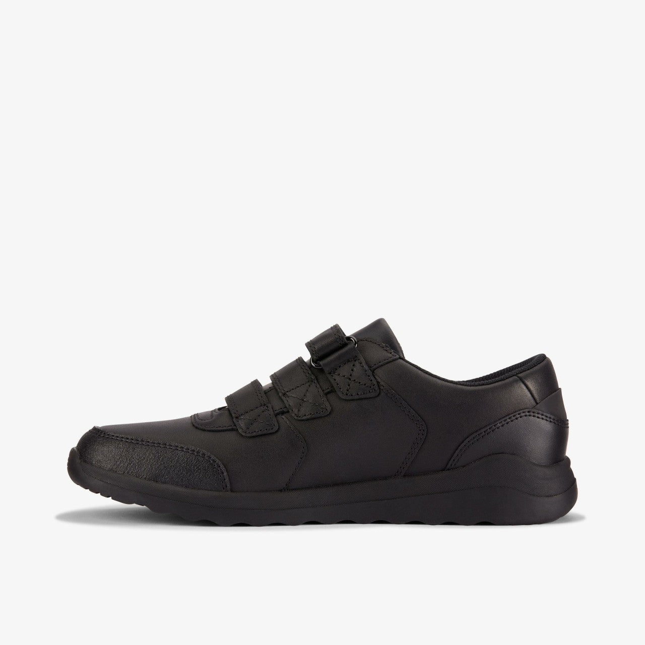 Daze Step 2 Youth Black Leather Clarks Kids