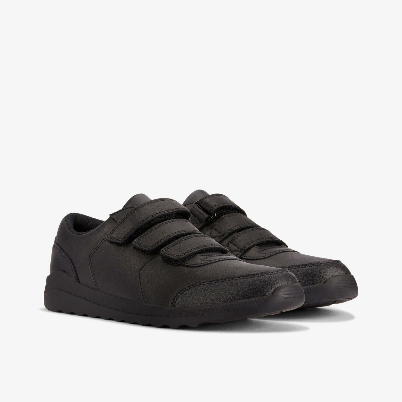 Daze Step 2 Youth Black Leather Clarks Kids