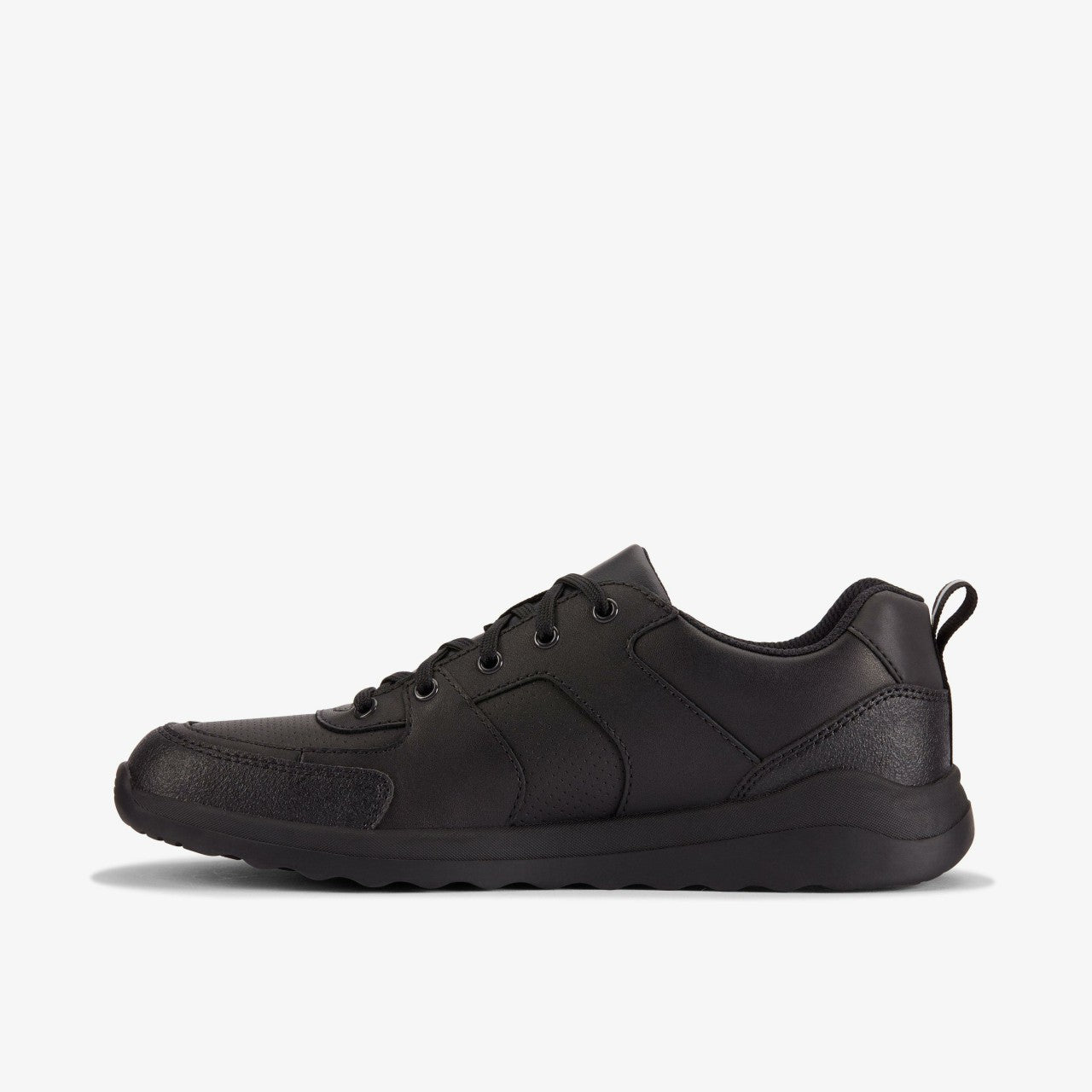 Daze Loop 2 Youth Black Leather Clarks Kids