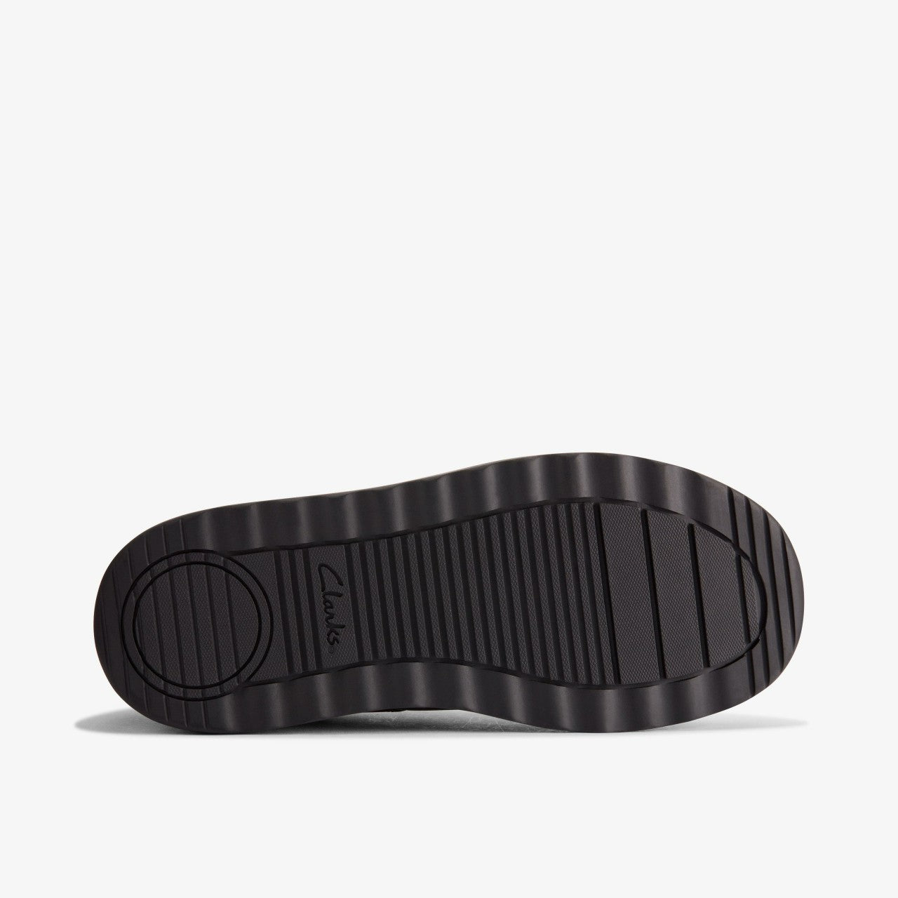 Daze Loop 2 Youth Black Leather Clarks Kids