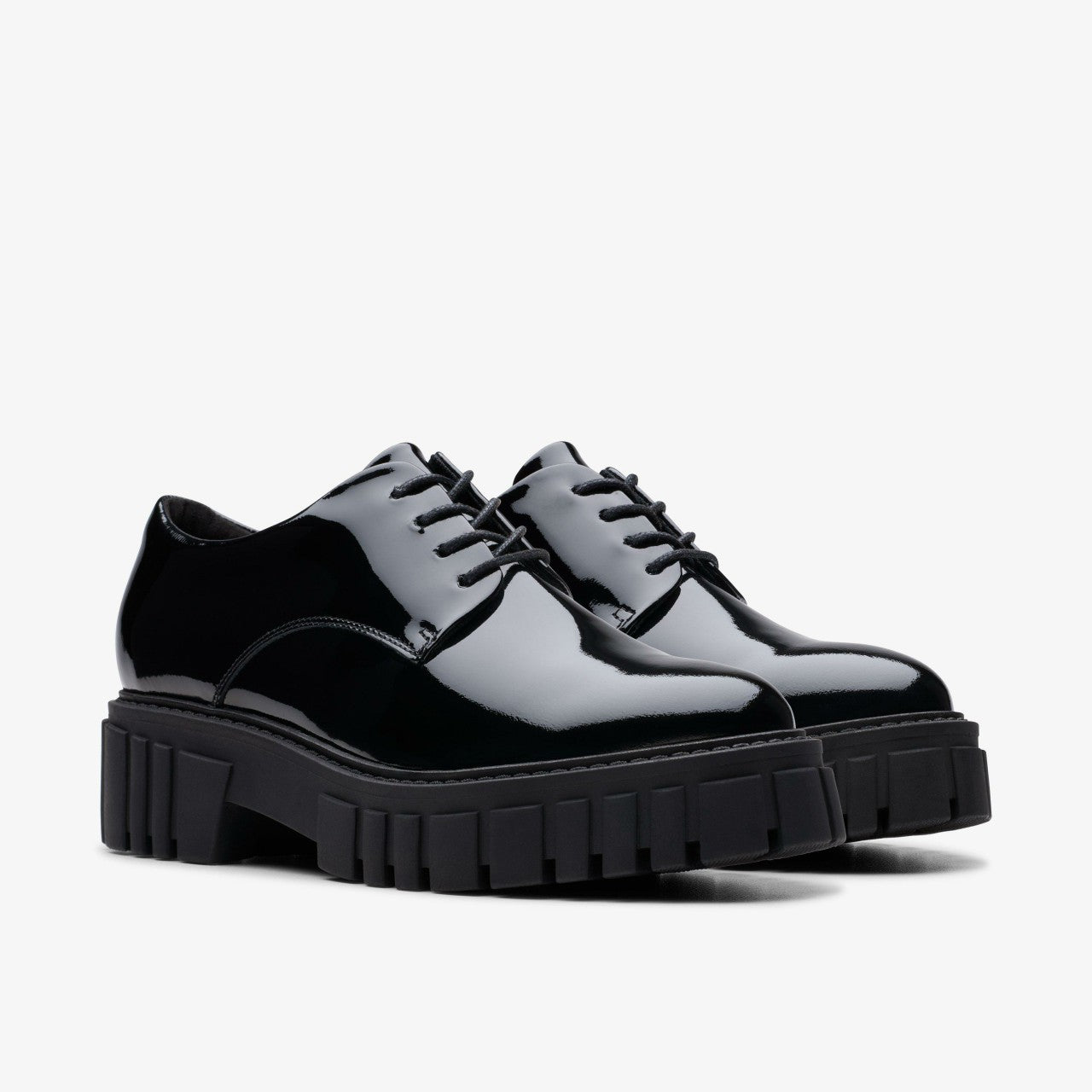 Page Walk Black Patent Clarks Women