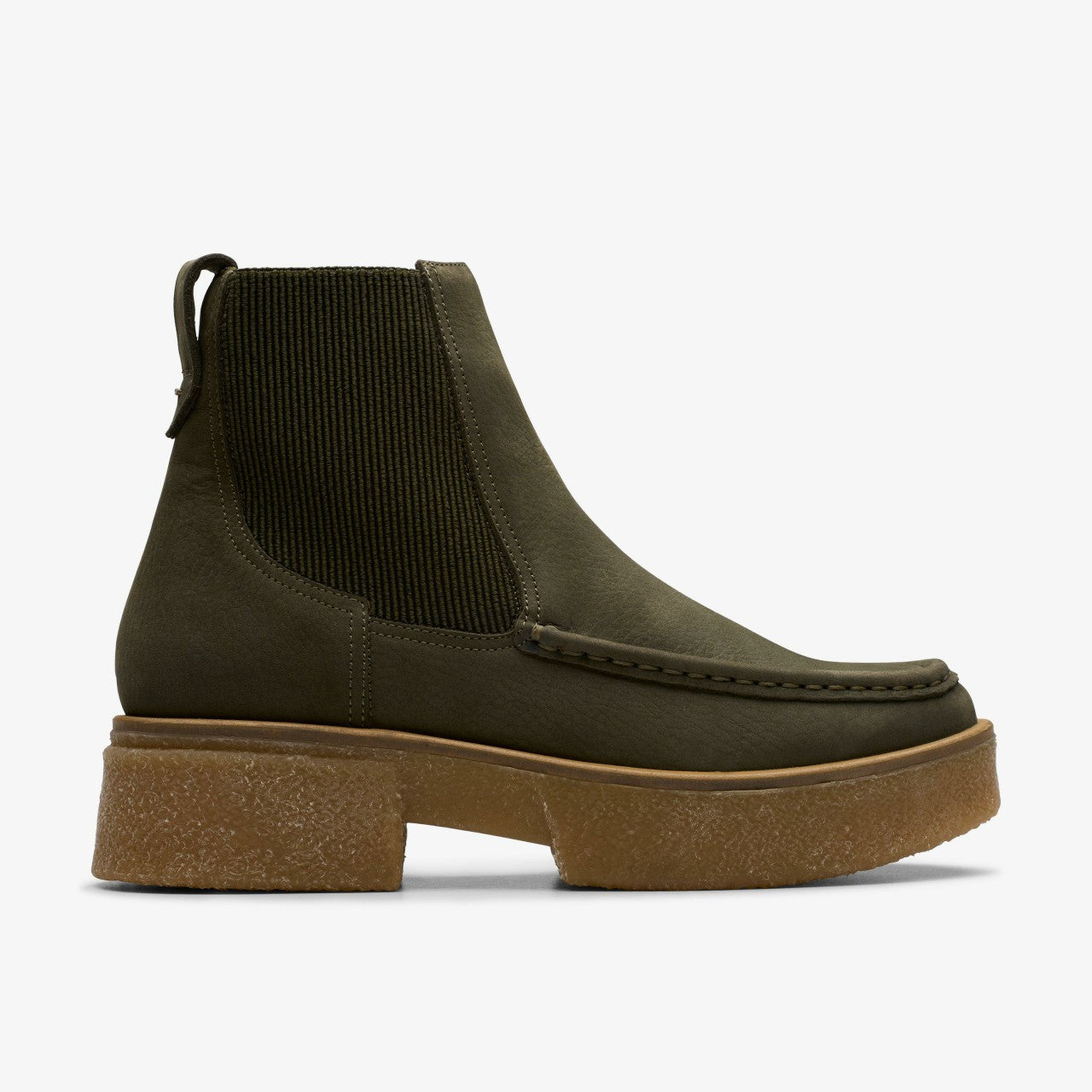 Linoso Top Ankle Boot Dark Green Nubuck Clarks Women