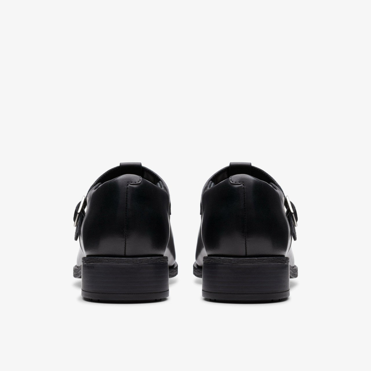 Havisham Bar Black Leather Clarks Women