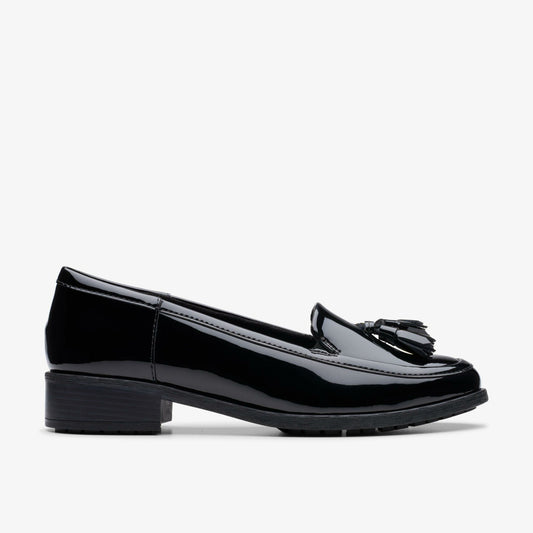 Havisham Edge Loafer Black Patent Clarks Women