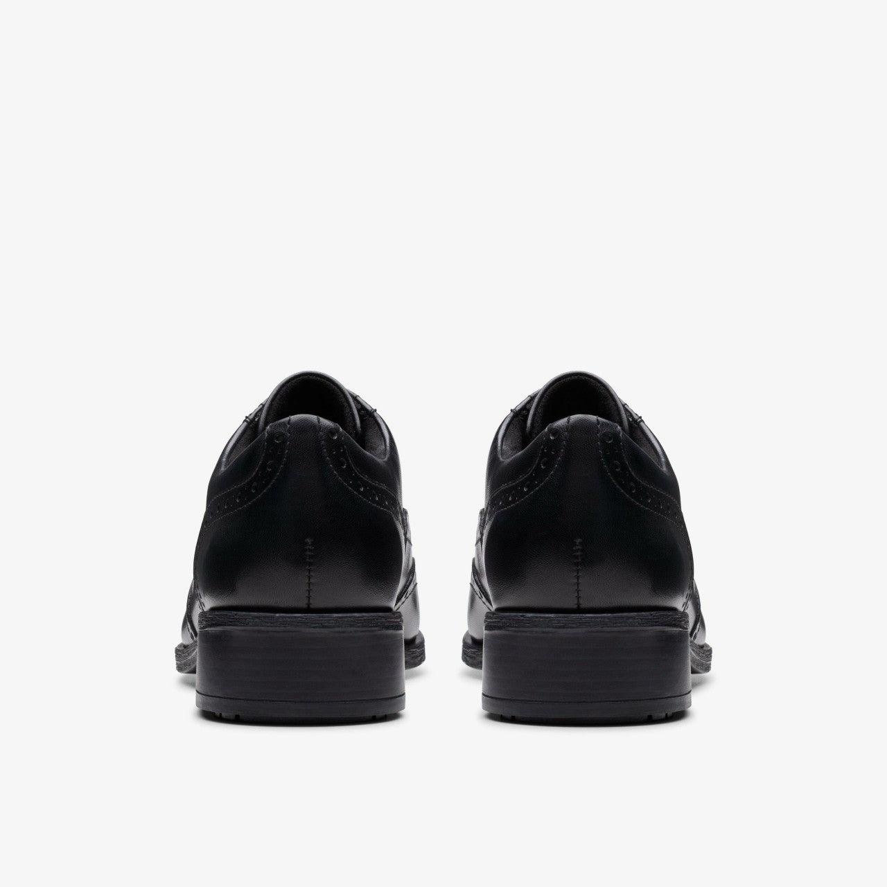Havisham Oak Black Leather Clarks Women