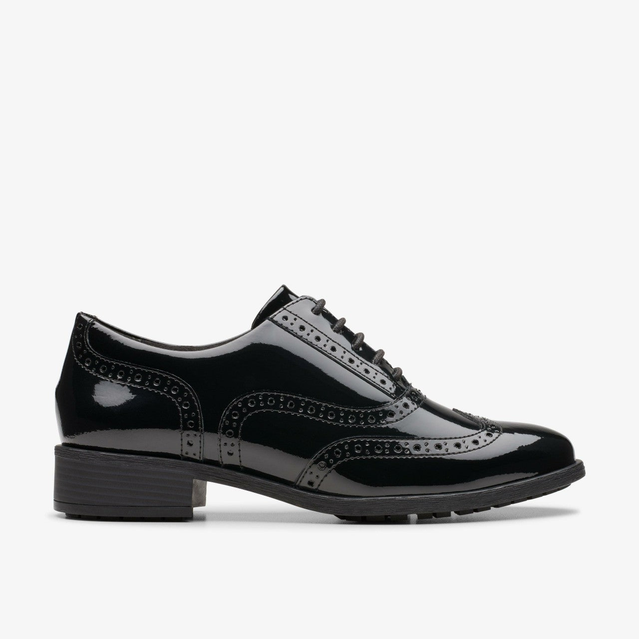 Havisham Oak Black Patent Clarks Women