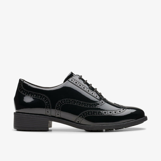 Havisham Oak Black Patent Clarks Women