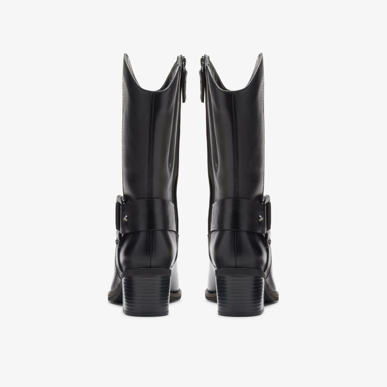 Morzine Rise Black Leather Clarks Women