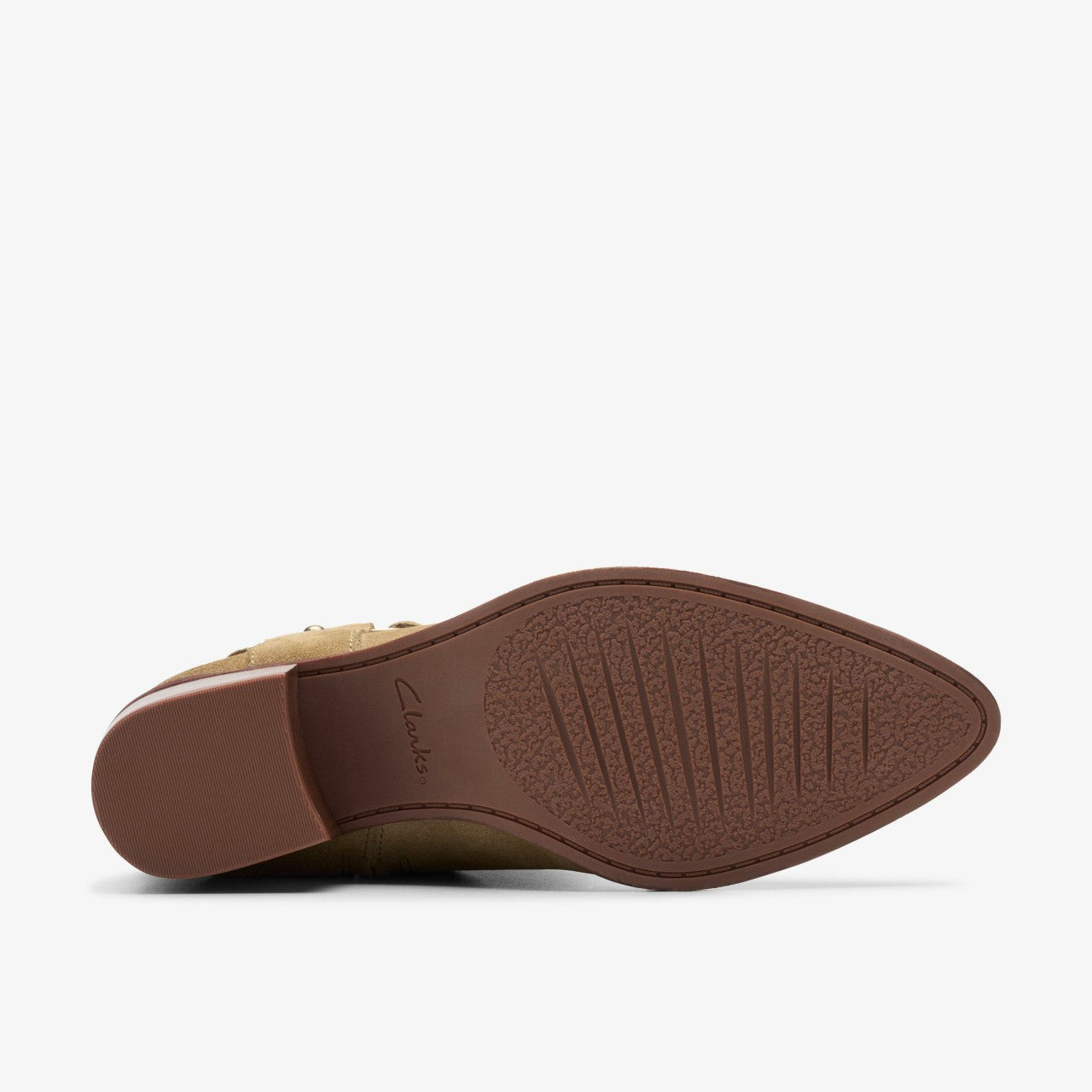 Morzine Rise Dark Sand Suede Clarks Women