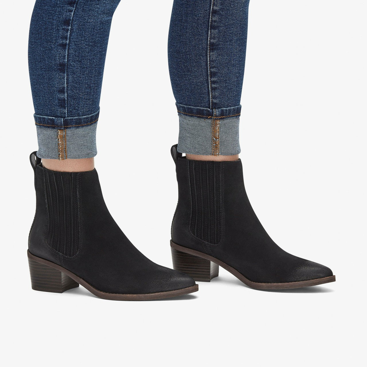 Morzine Top Ankle Boot Black Suede Clarks Women