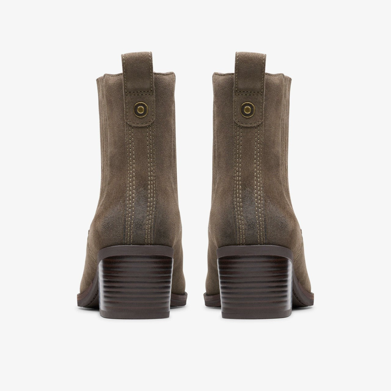 Morzine Top Ankle Boot Mole Grey Suede Clarks Women