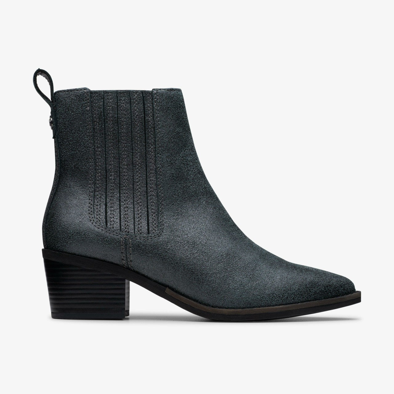 Morzine Top Ankle Boot Pewter Metallic Clarks Women