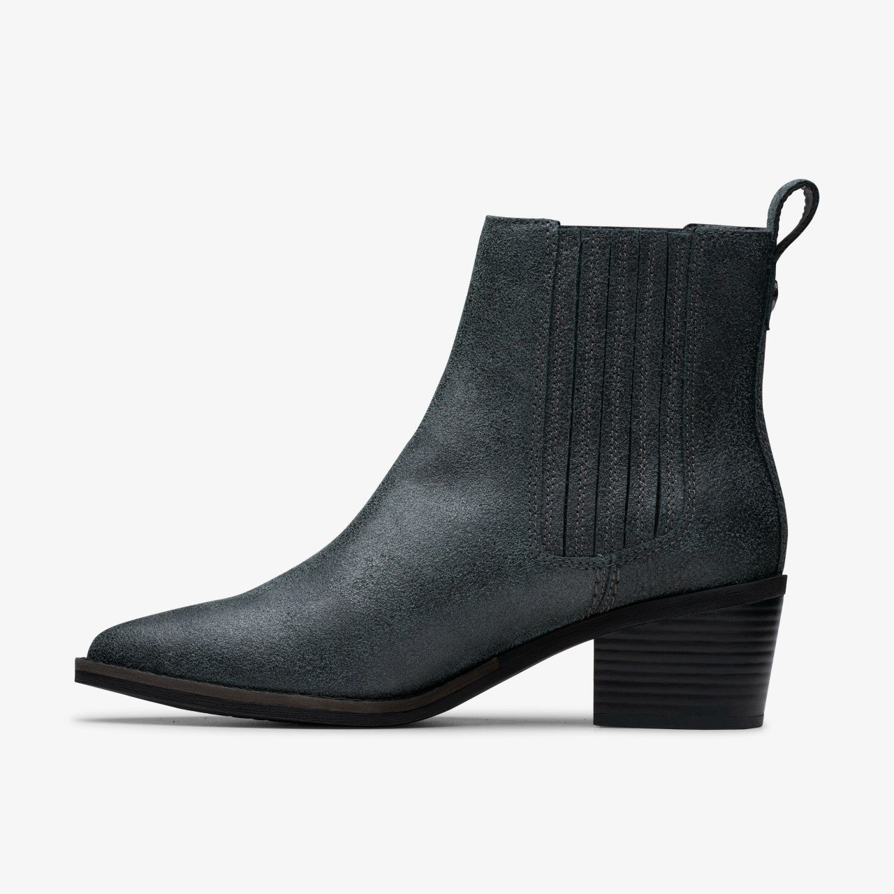 Morzine Top Ankle Boot Pewter Metallic Clarks Women