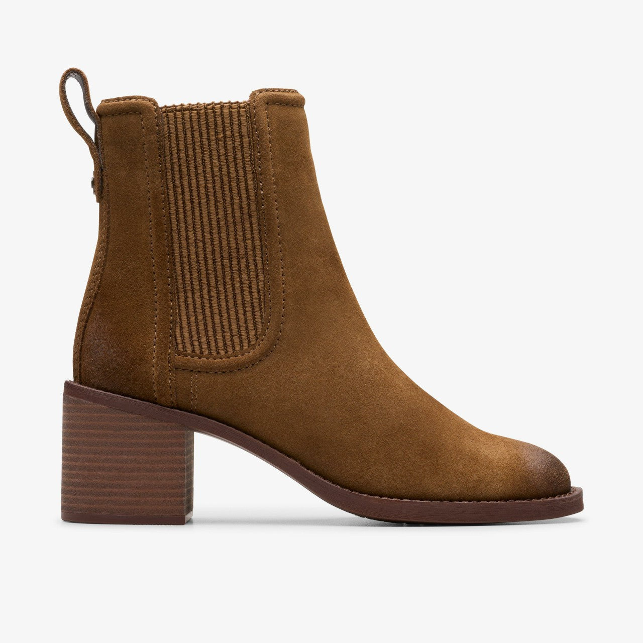 Chamberly Top Walnut Suede Clarks Women
