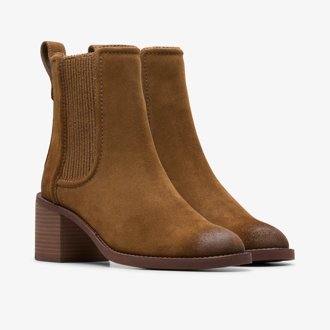 Chamberly Top Walnut Suede Clarks Women