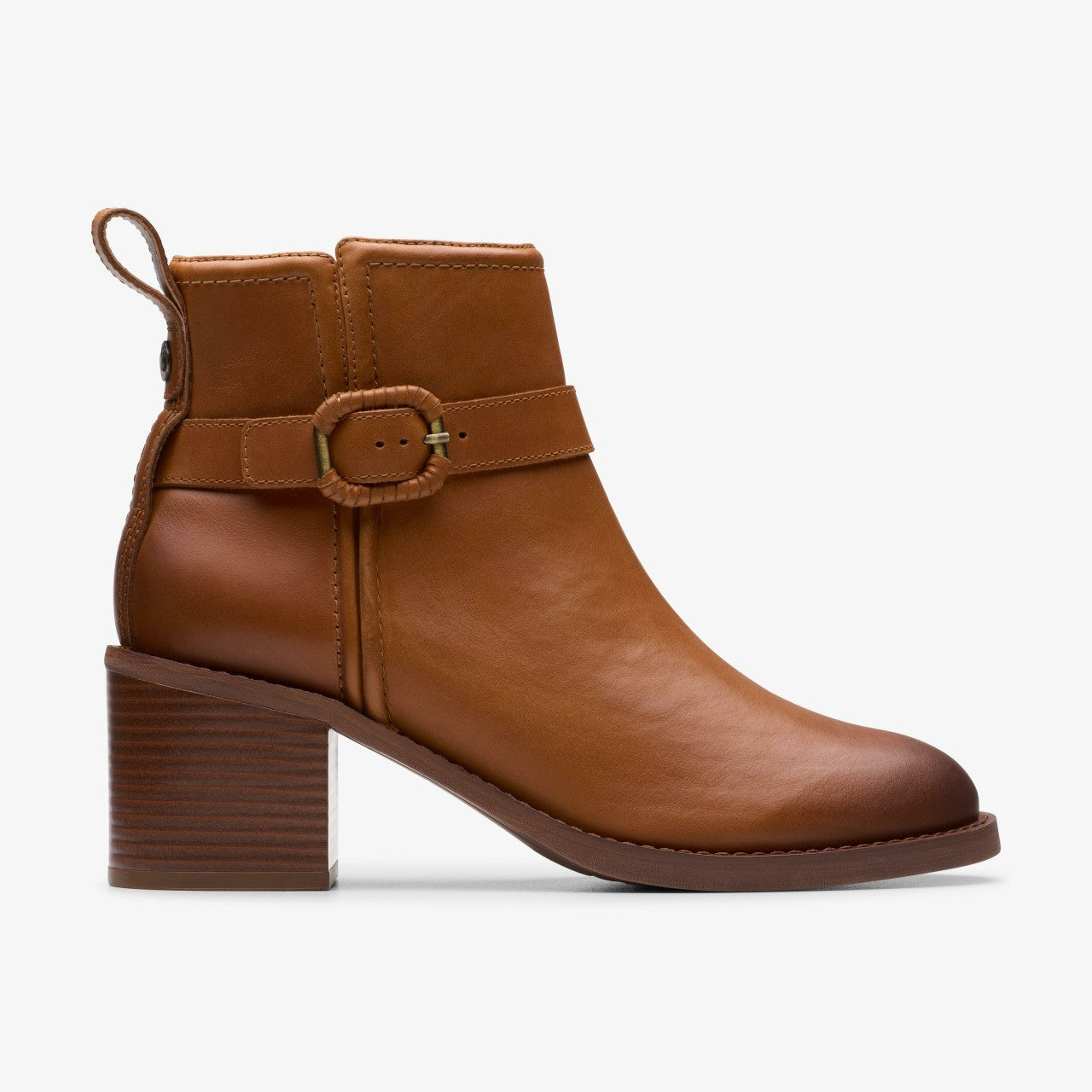 Chamberly Trim Mid Tan Leather Clarks Women