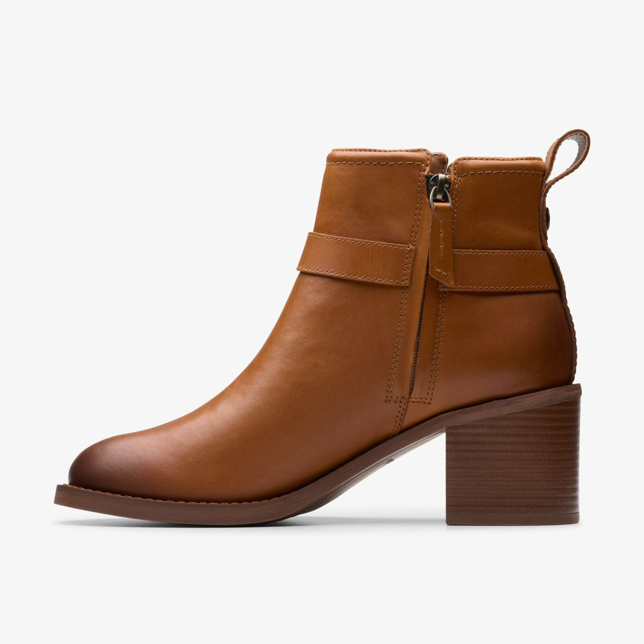 Chamberly Trim Mid Tan Leather Clarks Women