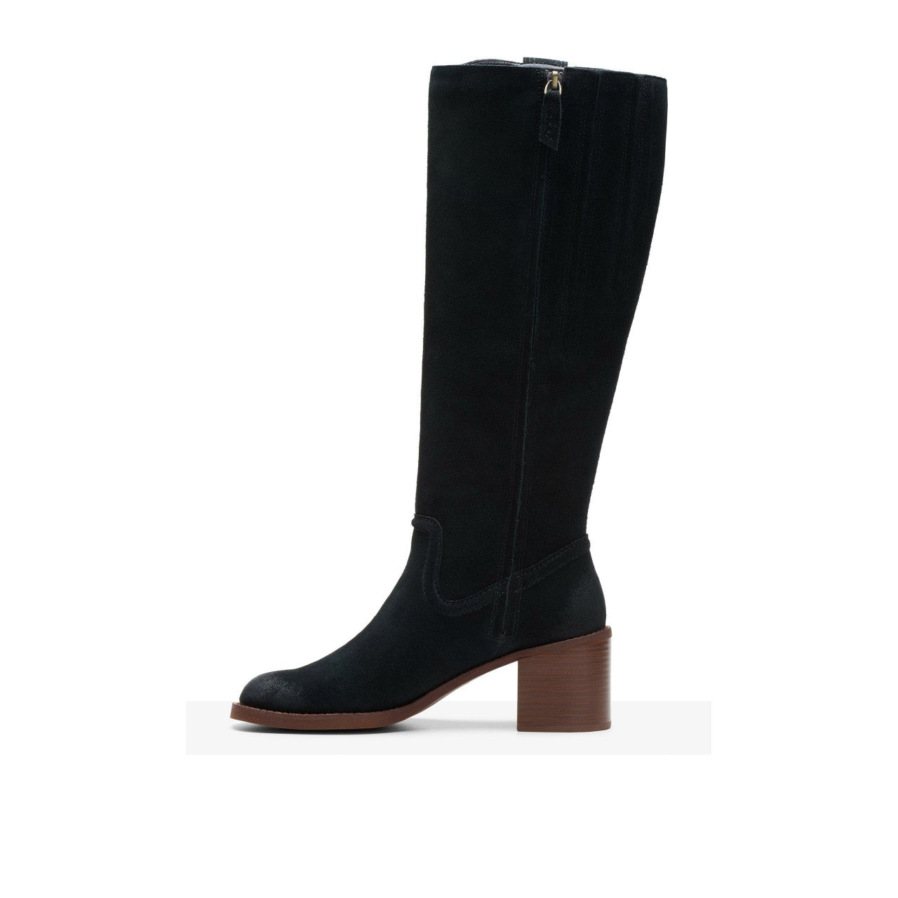 Chamberly Up Black Suede Clarks Women
