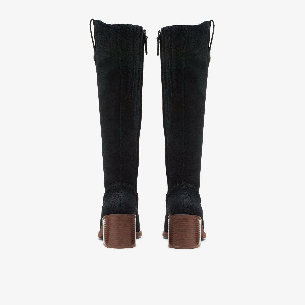 Chamberly Up Black Suede Clarks Women